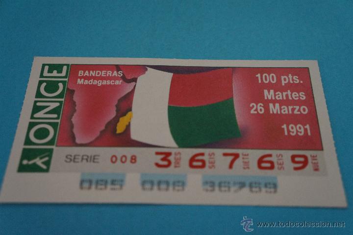 ONCE Coupons: CUP&Oacute;N DE LA ONCE:BANDERAS,MADAGASCAR