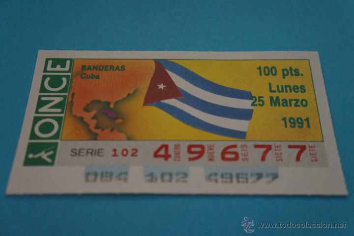 ONCE Coupons: CUP&Oacute;N DE LA ONCE:BANDERAS,CUBA