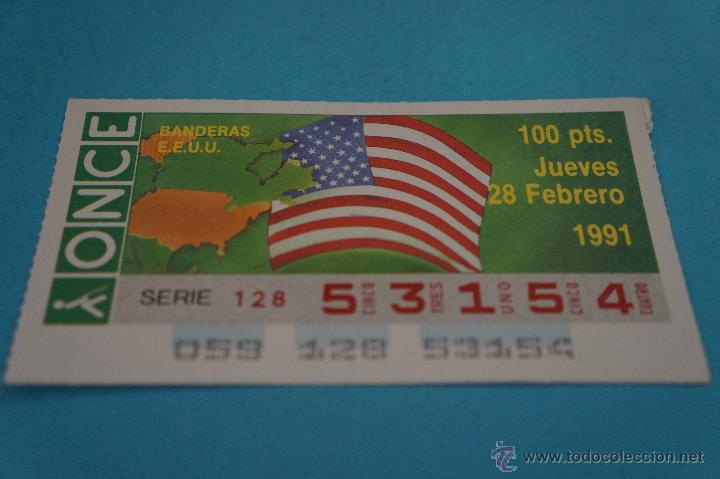 ONCE Coupons: CUP&Oacute;N DE LA ONCE:BANDERAS,ESTADOS UNIDOS