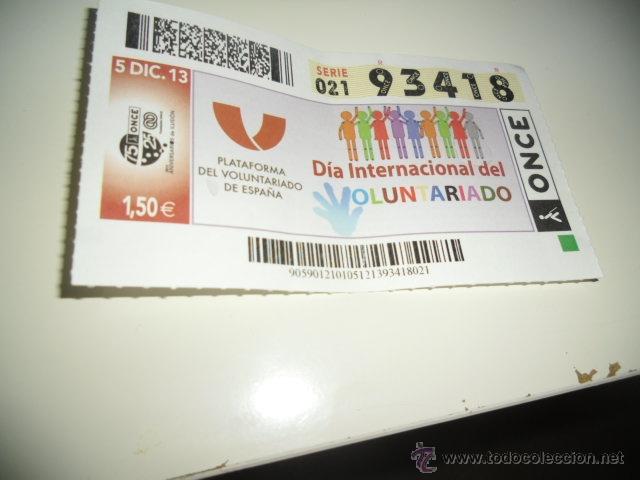 ONCE Coupons: CUPON DE LA ONCE 2013 DIA INTERNACIONAL DEL VOLUNTARIADO