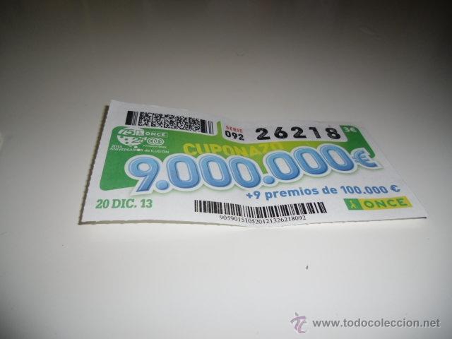 ONCE Coupons: CUPON DE LA ONCE 2013 CUPONAZO 20 DIC EL DE FOTO