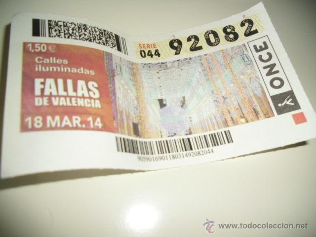 Cupones ONCE: CUPON DE LA ONCE 2014 CALLES ILUMINADAS FALLAS DE VALENCIA - Foto 1