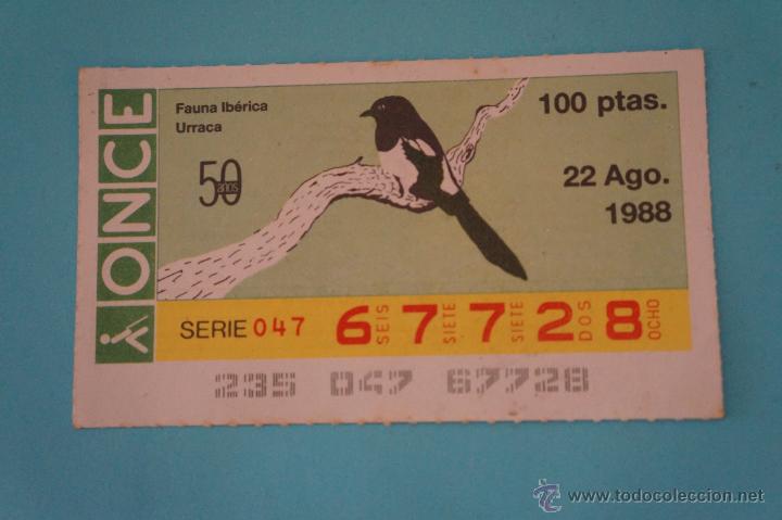 Billets ONCE: CUP&Oacute;N DE LA ONCE:FAUNA IB&Eacute;RICA,URRACA