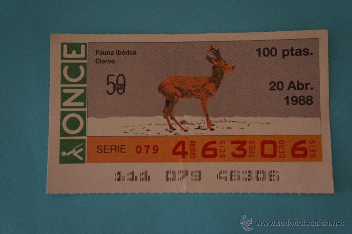 Billets ONCE: CUP&Oacute;N DE LA ONCE:FAUNA IB&Eacute;RICA,CIERVO