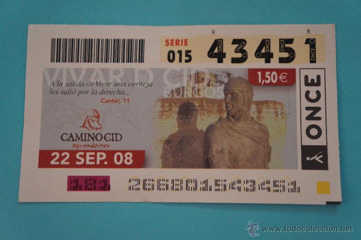 ONCE Coupons: CUP&Oacute;N DE LA ONCE:CAMINO DEL CID,VIVAR DEL CID DE BURGOS