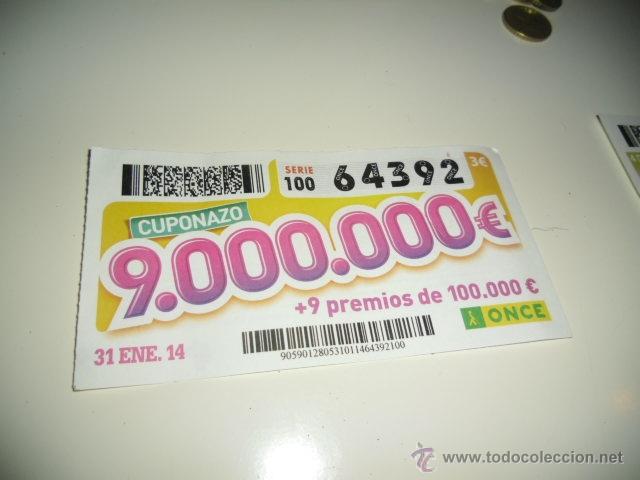 Cupones ONCE: CUPON DE LA ONCE VIERNES CUPONAZO 4  4 4 44 - Foto 1