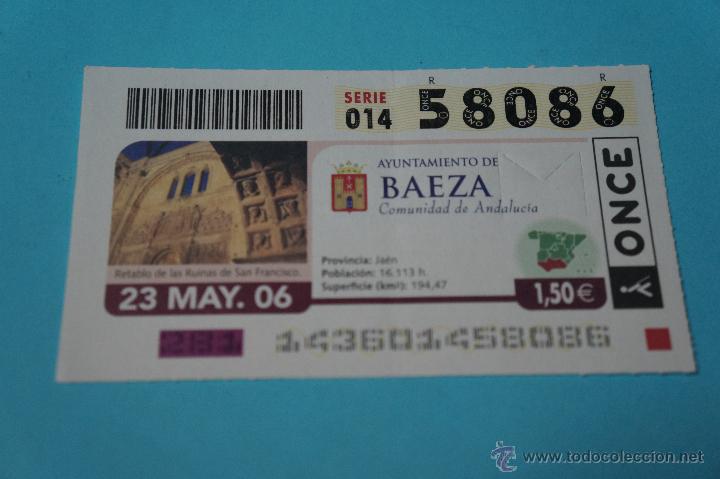 ONCE Coupons: CUP&Oacute;N DE LA ONCE:CIUDAD,BAEZA,(JA&Eacute;N)