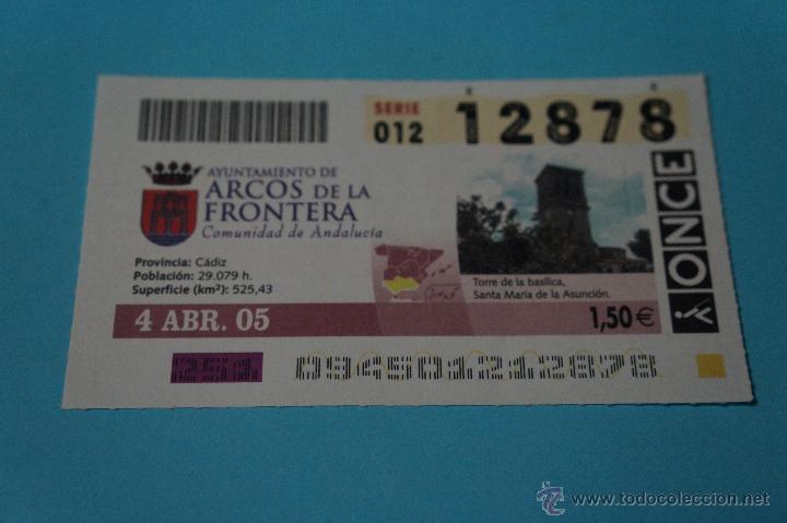 ONCE Coupons: CUP&Oacute;N DE LA ONCE:CIUDAD,CIUDAD,ARCOS DE LA FRONTERA,(CADIZ)