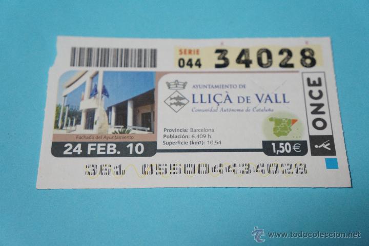 ONCE Coupons: CUP&Oacute;N DE LA ONCE:CIUDAD,LLI&Ccedil;&Aacute; DE VALL,(BARCELONA)