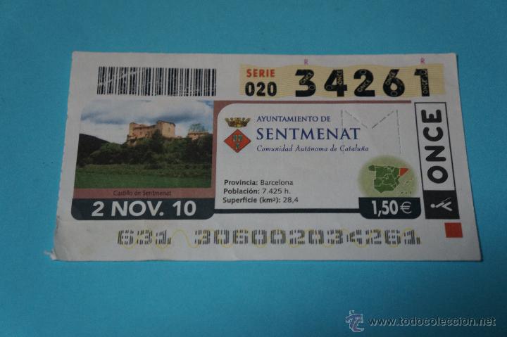 ONCE Coupons: CUP&Oacute;N DE LA ONCE:CIUDAD,SENTMENAT,(BARCELONA)