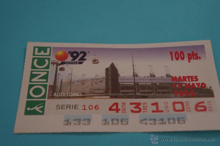 Bilhetes ONCE: CUP&Oacute;N DE LA ONCE:AUDITORIO,EXPO 92 SEVILLA