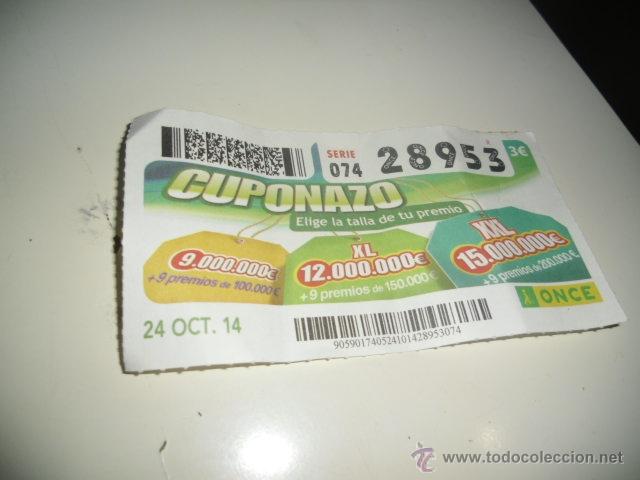 Cupones ONCE: CUPON DE LA ONCE 24 OCTUBRE 2014 CUPONAZO - Foto 1