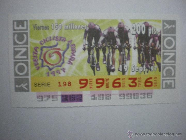 Cupones ONCE: Vuelta Ciclista a Espa&ntilde;a 1997 - Cup&oacute;n ONCE - 19/09/1997