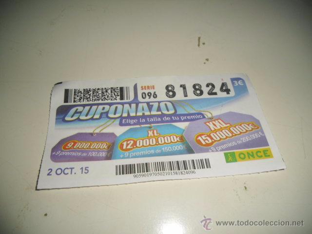 Cupones ONCE: CUPON DE LA ONCE 2015 CUPONAZO - Foto 1