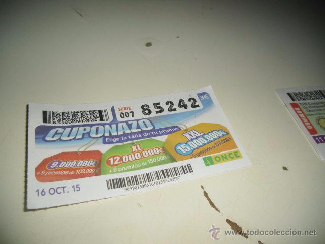Cupones ONCE: CUPON ONCE 2015 CUPONAZO - Foto 1