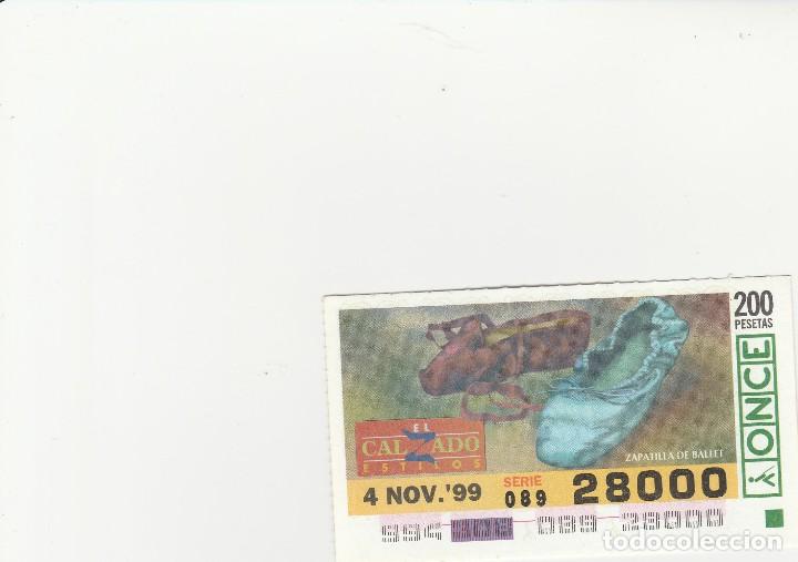 CUPON DE LA ONCE NUMERO 28000 A&Ntilde;O 1999