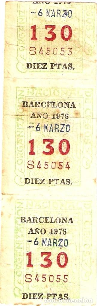Cupones ONCE: 3 CUPONES DE LA O.N.C.E. DEL A&Ntilde;O 1976 - Foto 1