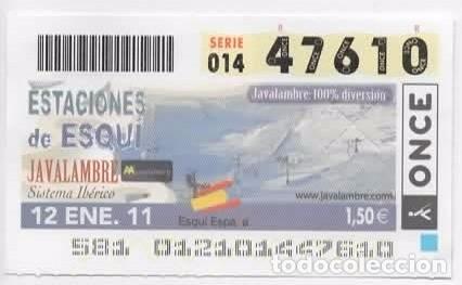 Cupones ONCE: Cup&oacute;n ONCE, estaciones de Esqu&iacute; ( Javalambre, Sistema Ib&eacute;rico )
