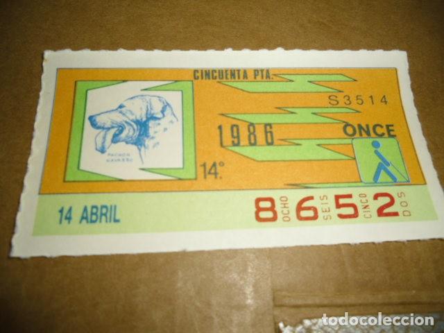 Billets ONCE: CUPONES ONCE 1996 14 ABRIL 14&ordm;