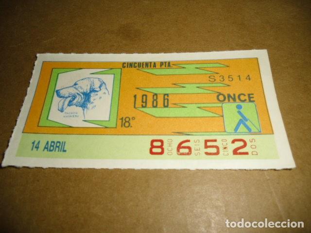 Billets ONCE: CUPONES ONCE 1996 14 ABRIL 18&ordm;