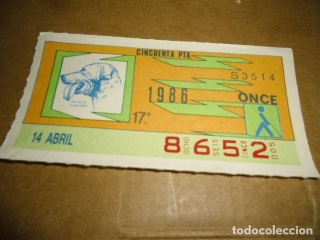 Billets ONCE: CUPONES ONCE 1996 14 ABRIL 13&ordm;