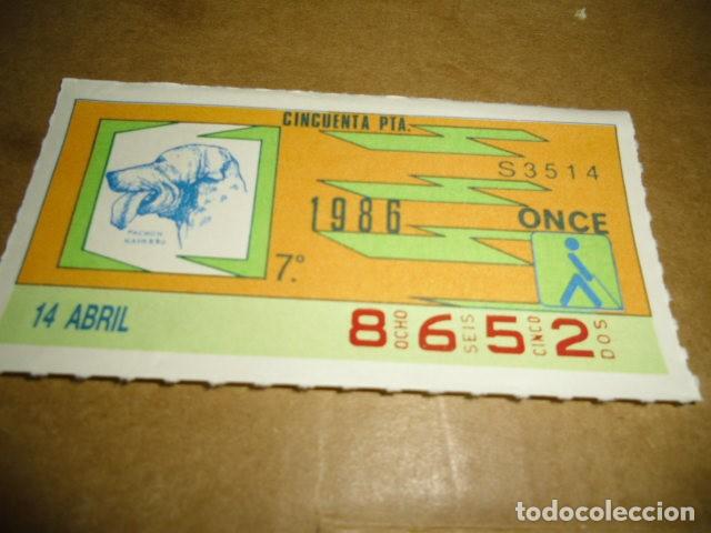 Billets ONCE: CUPONES ONCE 1996 14 ABRIL 2&ordm;