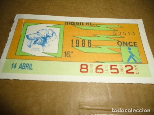 Billets ONCE: CUPONES ONCE 1996 14 ABRIL 16&ordm;