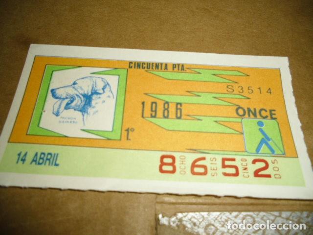 Billets ONCE: CUPONES ONCE 1996 14 ABRIL 1&ordm;