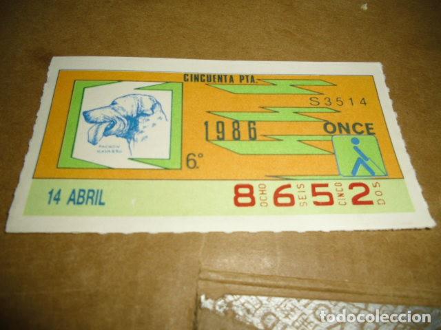 Billets ONCE: CUPONES ONCE 1996 14 ABRIL 6&ordm;