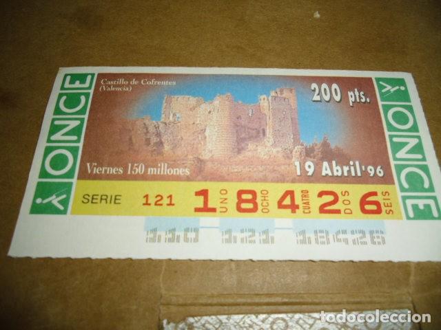 Billets ONCE: CUPONES ONCE 1996 19 ABRIL SERIE 121