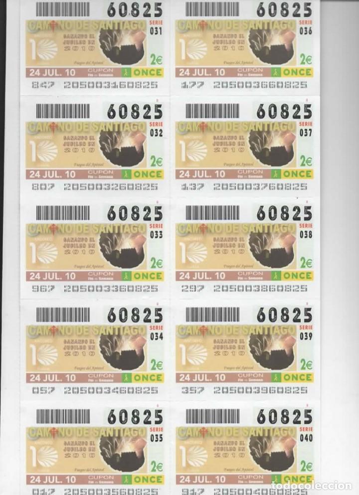 Cupones ONCE: Hoja 10/diez Cupones ONCE ( ( Fuegos del Ap&oacute;stol )