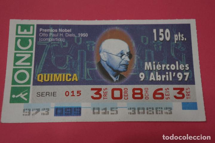 Coupon ONCE: CUP&Oacute;N DE LA ONCE:PREMIO NOBEL DE QUIMICA,OTTO PAUL H.DIELS