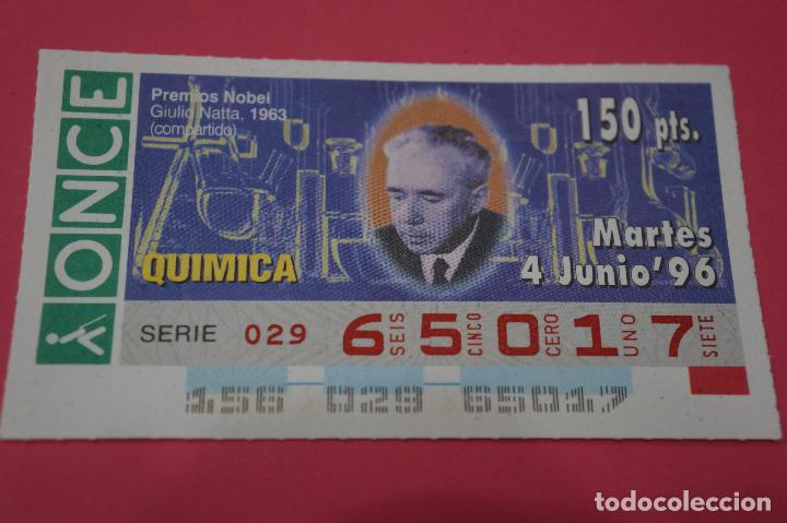 ONCE Coupons: CUP&Oacute;N DE LA ONCE:PREMIO NOBEL DE QUIMICA,GIULIO NATTA