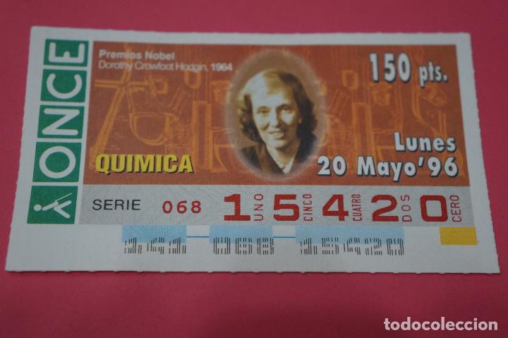 ONCE Coupons: CUP&Oacute;N DE LA ONCE:PREMIO NOBEL DE QUIMICA,DOROTHY CROWFOOT HODGIN