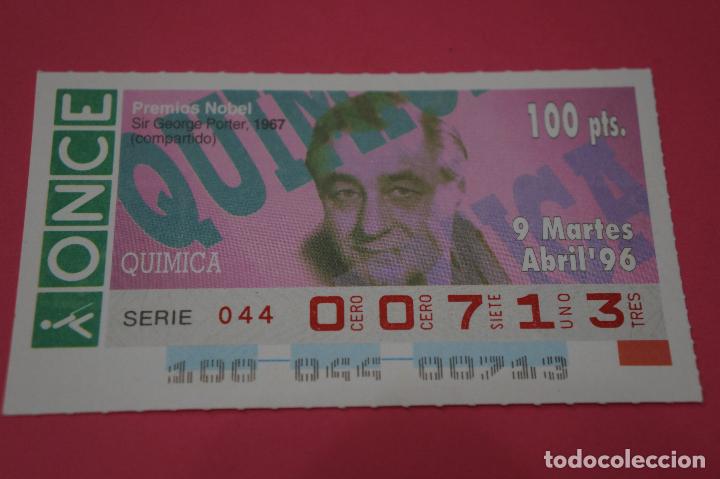 ONCE Coupons: CUP&Oacute;N DE LA ONCE:PREMIO NOBEL DE QUIMICA,SIR GEORGE PORTER