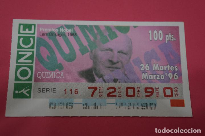 ONCE Coupons: CUP&Oacute;N DE LA ONCE:PREMIO NOBEL DE QUIMICA,LARS ONSAGER