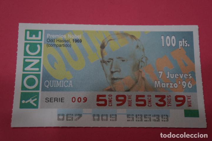ONCE Coupons: CUP&Oacute;N DE LA ONCE:PREMIO NOBEL DE QUIMICA,ODD HASSEL