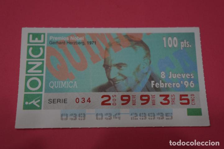 ONCE Coupons: CUP&Oacute;N DE LA ONCE:PREMIO NOBEL DE QUIMICA,GERHARD HERZBERG
