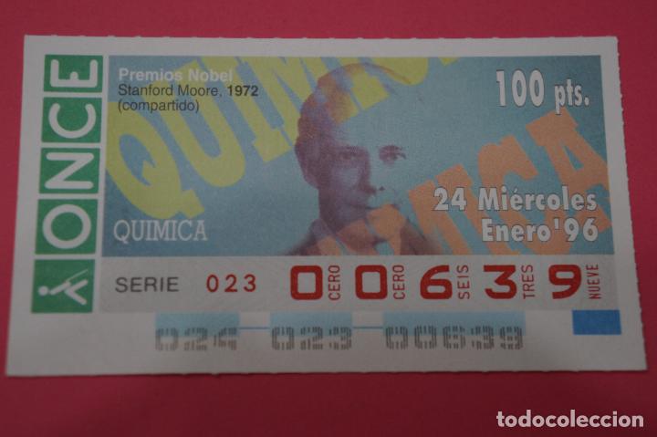 ONCE Coupons: CUP&Oacute;N DE LA ONCE:PREMIO NOBEL DE QUIMICA,STANFORD MOORE