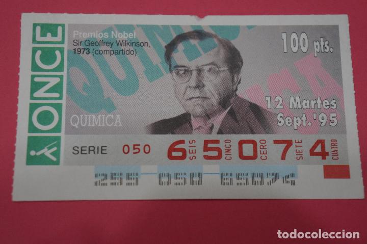 ONCE Coupons: CUP&Oacute;N DE LA ONCE:PREMIO NOBEL DE QUIMICA,SIR GEOFFREY WILKINSON