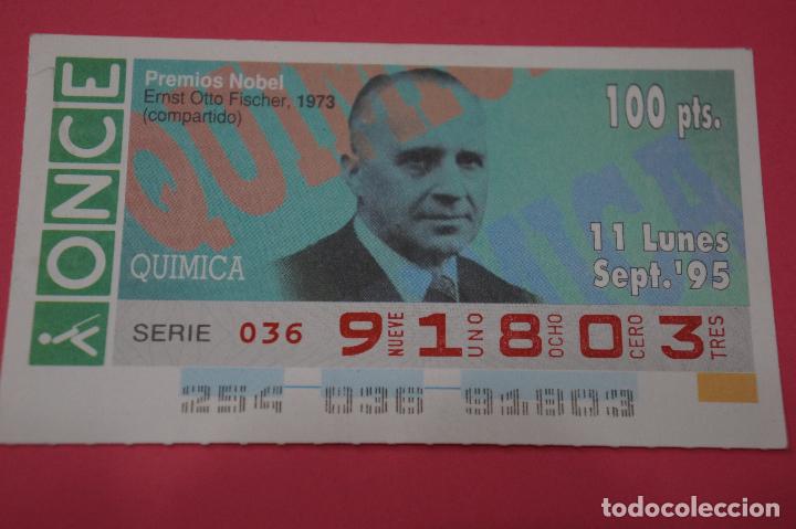 ONCE Coupons: CUP&Oacute;N DE LA ONCE:PREMIO NOBEL DE QUIMICA,ERNST OTTO FISCHER