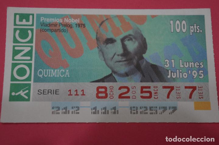 ONCE Coupons: CUP&Oacute;N DE LA ONCE:PREMIO NOBEL DE QUIMICA,VLADIMIR PRELOG