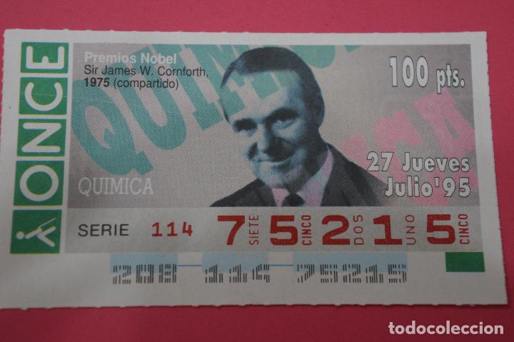 ONCE Coupons: CUP&Oacute;N DE LA ONCE:PREMIO NOBEL DE QUIMICA,SIR JAMES W.CORNFORTH
