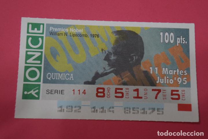 ONCE Coupons: CUP&Oacute;N DE LA ONCE:PREMIO NOBEL DE QUIMICA,WILLIAM N.LIPSCOMB