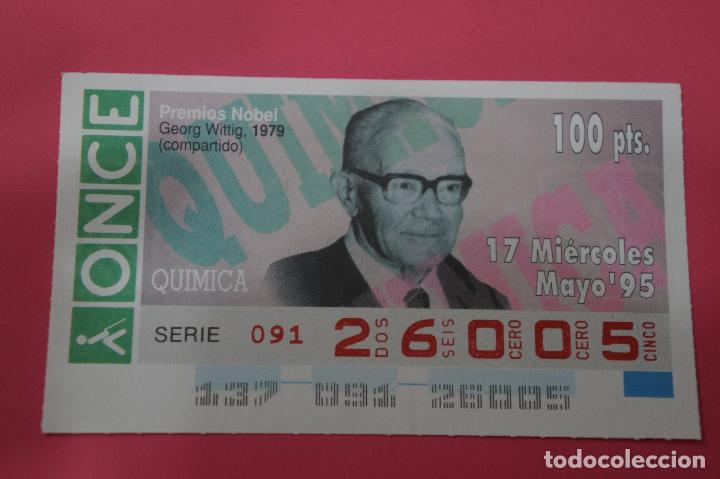 ONCE Coupons: CUP&Oacute;N DE LA ONCE:PREMIO NOBEL DE QUIMICA,GEORG WITTIG