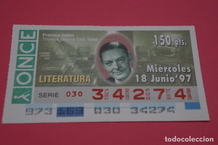 ONCE Coupons: CUP&Oacute;N DE LA ONCE:PREMIO NOBEL DE LITERATURA,THOMAS STEARNS ELIOT