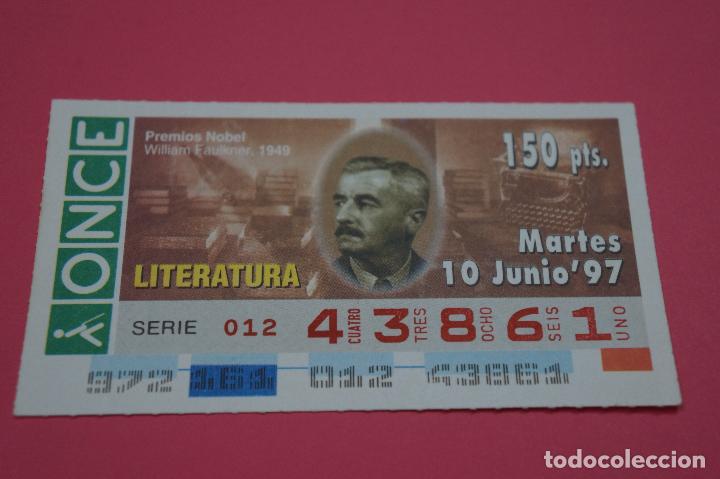 ONCE Coupons: CUP&Oacute;N DE LA ONCE:PREMIO NOBEL DE LITERATURA,WILLIAM FAULKNER