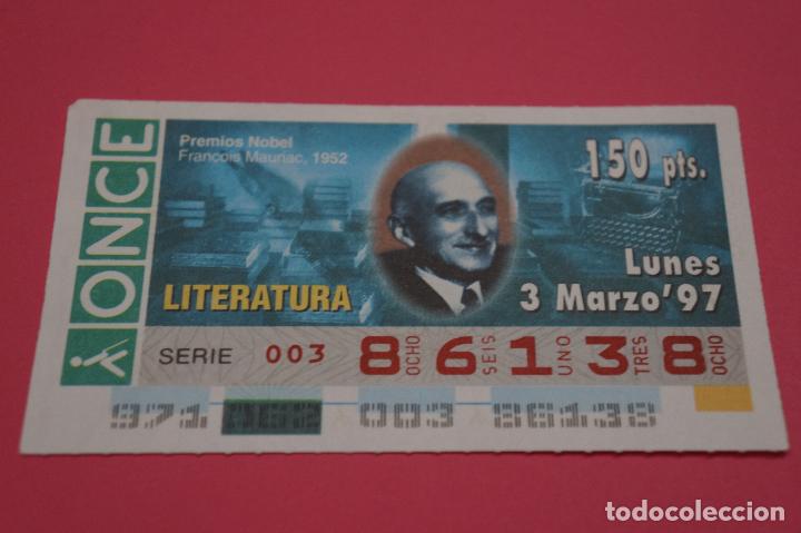 ONCE Coupons: CUP&Oacute;N DE LA ONCE:PREMIO NOBEL DE LITERATURA,FRANCOIS MAURIAC