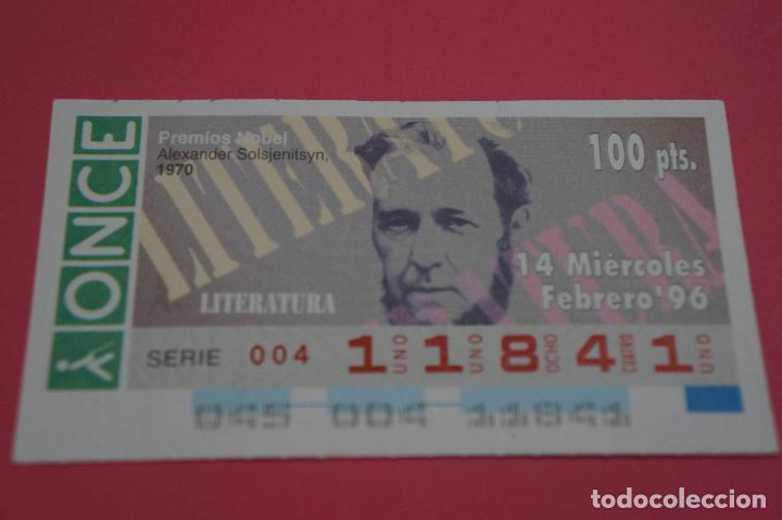 ONCE Coupons: CUP&Oacute;N DE LA ONCE:PREMIO NOBEL DE LITERATURA,ALEXANDER SOLSJENITSYN