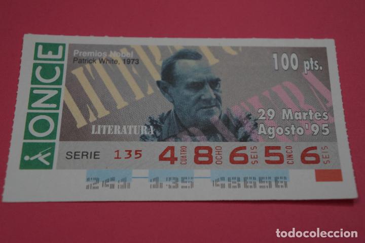 ONCE Coupons: CUP&Oacute;N DE LA ONCE:PREMIO NOBEL DE LITERATURA,PATRICK WHITE